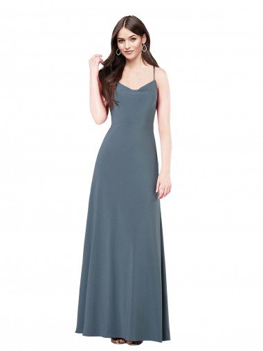 Affordable Classic Spandex Bridesmaid Dress / Prom Dress with Scoop Neckline UK