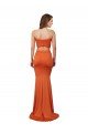 Affordable Strapless Bandeau Bodice Long Formal Spandex Bridesmaid Dress / Prom Dress UK