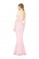 Affordable Full Length Off the Shoulder Bridesmaid Dress / Prom Dress with Twist Front UK