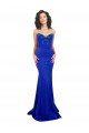 Affordable Sweetheart Flower Neckline High Neck Formal Crepe Bridesmaid Dress / Prom Dress UK