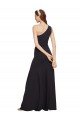 Affordable Fit and Flare Formal Crepe Bridesmaid Dress / Prom Dress with One Shoulder UK