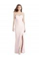 Affordable Strapless Crepe Trumpet Bridesmaid Dress / Prom Dress with Front Slit UK