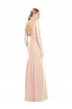 Affordable V-Spaghetti Strap Open Back Bateau Neck Trumpet Bridesmaid Dress / Prom Dress UK