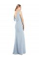 Affordable Draped Backless Crepe Bridesmaid Dress / Prom Dress with Pockets UK