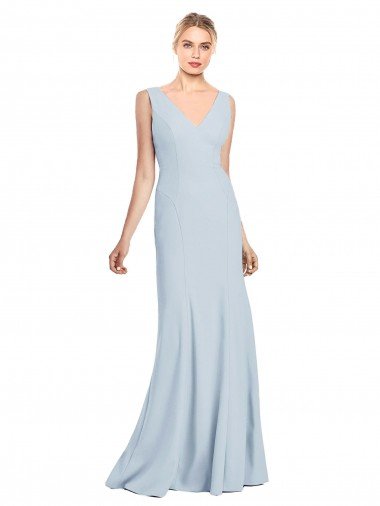 Affordable Sleeveless Seamed Bodice Trumpet Bridesmaid Dress / Prom Dress UK