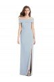 Affordable Cuffed Off the Shoulder Long Trumpet Bridesmaid Dress / Prom Dress UK