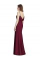 Affordable Open Cowl Back Bateau Neck Trumpet Bridesmaid Dress UK