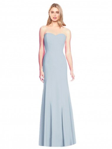 Affordable Sweetheart Strapless Flared Skirt Maxi Bridesmaid Dress / Prom Dress UK