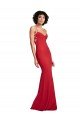 Affordable Spaghetti Strap Slip Neckline Formal Crepe Bridesmaid Dress / Prom Dress UK