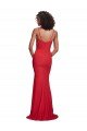 Affordable Spaghetti Strap Slip Neckline Formal Crepe Bridesmaid Dress / Prom Dress UK