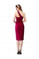 Affordable One Shoulder Short Formal Crepe Cocktail Length Bridesmaid Dress / Prom Homecoming Dress UK