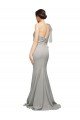 Affordable Long Sweep Train Sweetheart Formal Crepe Bridesmaid Dress / Prom Dress with Tulle One Shoulder UK