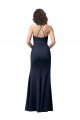 Affordable Sweetheart Fit and Flare Stretch Formal Crepe Bridesmaid Dress / Prom Dress with Side Slit and Strappy Back UK