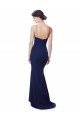 Affordable Deep V-Neck Spaghetti Straps Mermaid Formal Crepe Bridesmaid Dress / Prom Dress UK