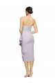 Affordable Short Cocktail Length Strapless Formal Crepe Bridesmaid Dress / Prom Dress with Ruffles UK