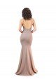 Affordable Fishtail Shape V-Neck Formal Crepe Bridesmaid Dress / Prom Dress with Slit UK