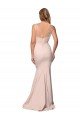 Affordable Full Length Sweetheart Formal Crepe Bridesmaid Dress / Prom Dress with Tulle Overlay UK