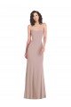 Affordable Strapless Princess Line Formal Crepe Mermaid Bridesmaid Dress / Prom Dress UK