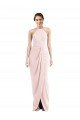 Affordable Halter Draped Tulip Skirt Maxi Bridesmaid Dress / Prom Dress UK