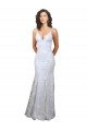 Affordable V-Neckline Backless Floral Patterned Sequin Formal Bridesmaid Dress / Prom Dress UK