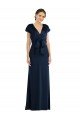 Affordable Soft Bow Blouson Bodice Trumpet Formal Crepe Bridesmaid Dress / Prom Dress UK