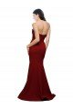 Affordable Long Full Length Sweetheart Slim Formal Crepe Bridesmaid Dress / Prom Dress with Strapless Bodice UK