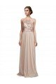 Affordable Sweetheart Tulle Bridesmaid Dress with High Neck Illusion Bodice UK