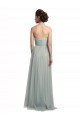 Affordable Halter Ruched Sweetheart Neckline Tulle Bridesmaid Dress UK