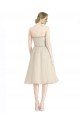 Affordable Strapless Short Cocktail Length Tulle Cocktail Bridesmaid Dress with Pleats UK