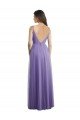 Affordable Sweetheart Deep V-Back Tulle Bridesmaid Dress with Draped Bodice UK