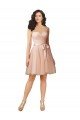 Affordable Lace and Tulle Bridesmaid Dress with Cap Sleeves and Keyhole Back UK