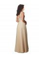 Affordable Long Tulle Bridesmaid Dress with Embroidery and Beading UK