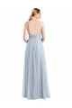 Affordable Spaghetti Straps V-Neck Slim A-Line Tulle Bridesmaid Dress UK