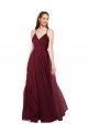 Affordable Beach-inspired Sweetheart Tulle Long Bridesmaid Dress UK