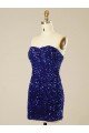 Affordable Short Sweetheart Velvet Sequin Homecoming Dress / Prom Dress UK