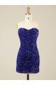 Affordable Short Sweetheart Velvet Sequin Homecoming Dress / Prom Dress UK