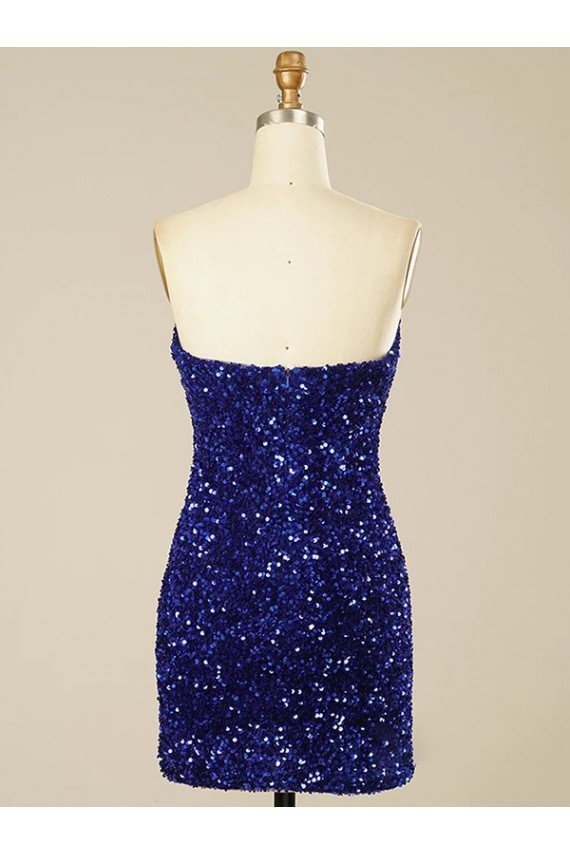 Affordable Short Sweetheart Velvet Sequin Homecoming Dress / Prom Dress UK