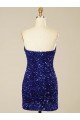 Affordable Short Sweetheart Velvet Sequin Homecoming Dress / Prom Dress UK