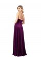 Affordable Draped Neckline Spaghetti Straps Formal Velvet Bridesmaid Dress / Prom Dress UK