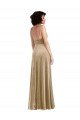 Affordable Square Neck Formal Velvet Maxi Bridesmaid Dress / Prom Dress with Front Slit UK