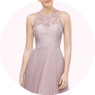 Affordable Illusion Neck Bridesmaid Dresses UK